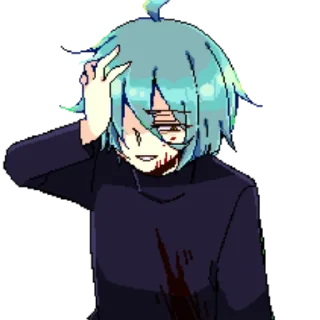 😊 emoji Эш Брэдли~{by: @qiiealmx} Telegram sticker 17 of 38