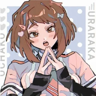 🤍 emoji Ochako Telegram sticker 8 of 10