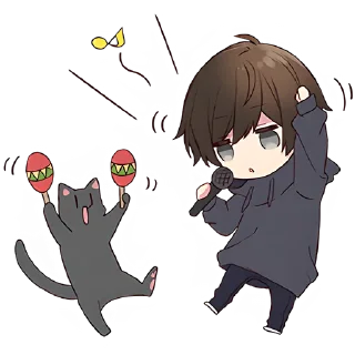 🕺 emoji Менхера-кун 10 @Nyasticks Telegram sticker 6 of 41