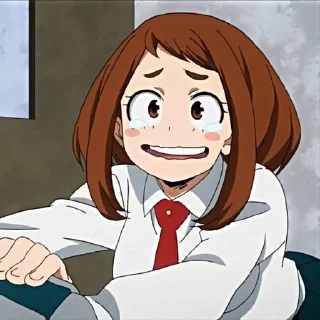🌟 emoji |очако урарака|𖤐 Telegram sticker 21 of 50