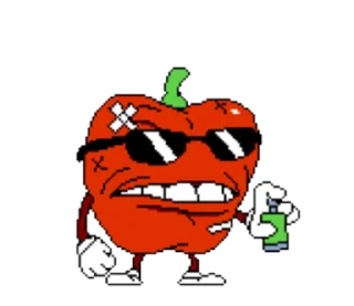 😘 emoji Pepperman by @pizzza_tower Telegram sticker 6 of 16