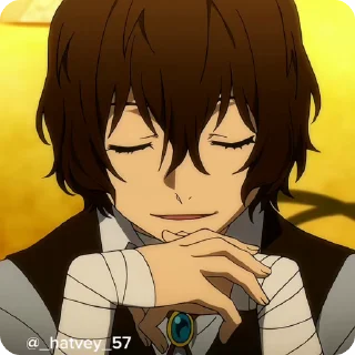 😊 emoji Dazai1 @Hatvey Telegram sticker 15 of 50