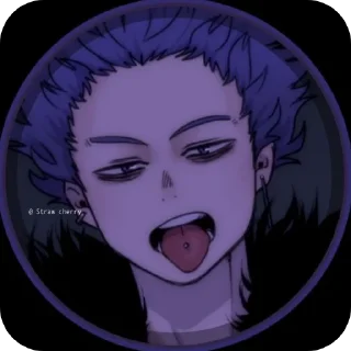 👄 emoji Шинсо Хитоши Telegram sticker 3 of 37