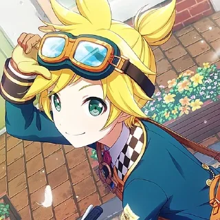 🌟 emoji ☆'Kagamine Len @shionwe ⊹ ᮫࣭﹆ֹ Telegram sticker 13 of 60