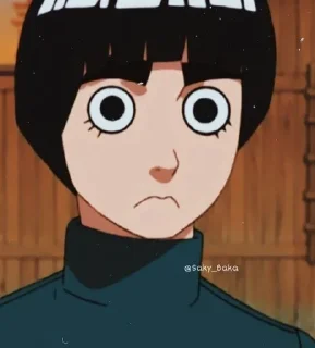 😕 emoji Rock Lee krushon Telegram sticker 21 of 89
