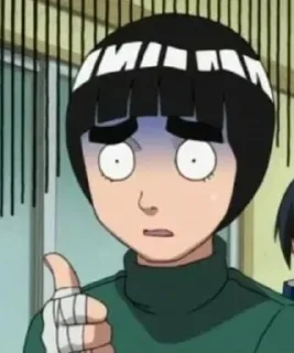 👎 emoji Rock Lee krushon Telegram sticker 15 of 89