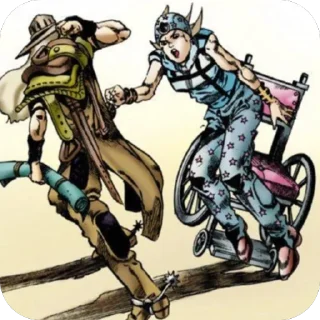 Sticker from Steel ball run
