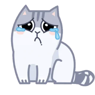 😭 emoji серый персик Telegram sticker 12 of 49