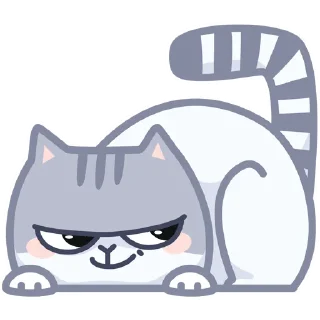 😏 emoji Серый Персик Telegram sticker 11 of 49