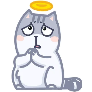 😇 emoji Серый Персик Telegram sticker 2 of 49