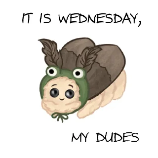 🐸 emoji Моли ожидают стрим Telegram sticker 20 of 21