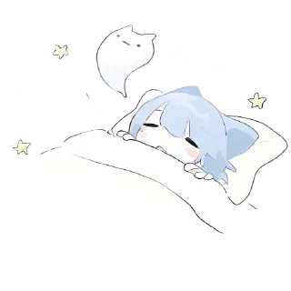 😴 emoji ૮Ꮚ .  . Fuyu's @Kenai_1 🤍 Telegram sticker 22 of 24