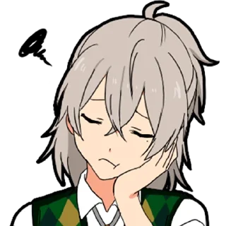 😔 emoji Хаката-кун 2 @nyasticks Telegram sticker 17 of 25