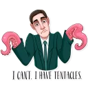 🤷‍♂️ emoji H. P. Lovecraft Telegram sticker 16 of 30