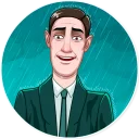 😥 emoji H. P. Lovecraft Telegram sticker 23 of 30