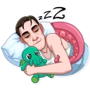 😴 emoji H. P. Lovecraft Telegram sticker 7 of 30