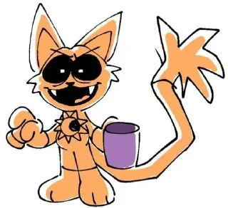 😠 emoji Кетфеин пьёт чайные грибы Telegram sticker 3 of 25