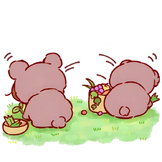 ☘ emoji Кума-чан @Nyasticks Telegram sticker 17 of 25