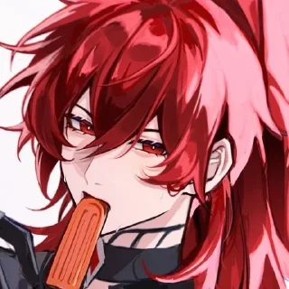 ❤️ emoji .•`.◇°Diluc ~ kisss_srikers Telegram sticker 16 of 37