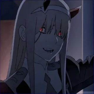 😈 emoji Милый во франксе @anime_sticks Telegram sticker 8 of 20