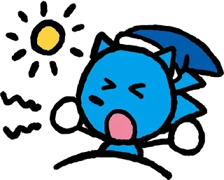 🕖 emoji Sonic the Sketchog @geoya Telegram sticker 15 of 41