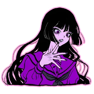 😦 emoji Ультрамариновая-тян @nyasticks Telegram sticker 7 of 41