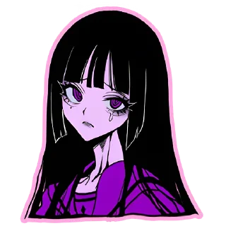 🥲 emoji Ультрамариновая-тян @nyasticks Telegram sticker 19 of 41