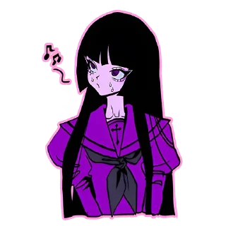 🤔 emoji Ультрамариновая-тян @nyasticks Telegram sticker 6 of 41
