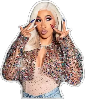 🌟 emoji Cardi B Telegram sticker 2 of 16