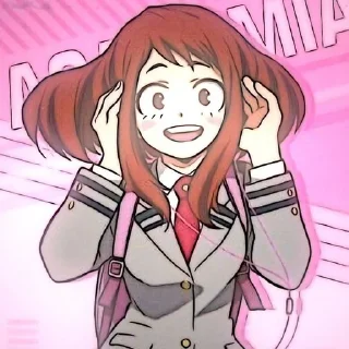 🍡 emoji uraraka @karacik12 Telegram sticker 23 of 27