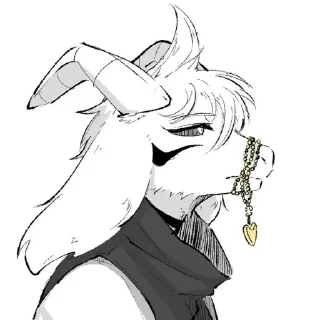 👍 emoji Asriel Dreemurr Telegram sticker 11 of 49