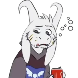👂 emoji Asriel Dreemurr Telegram sticker 16 of 49