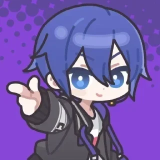 😆 emoji Кайто бог Telegram sticker 16 of 101