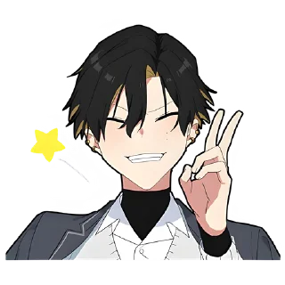 ✌️ emoji Злой-кун @nyasticks Telegram sticker 16 of 41