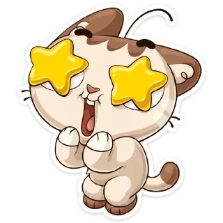 ✨ emoji коричнево бежевый котик из вк Telegram sticker 12 of 44
