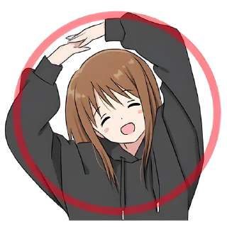 👌 emoji Худи-тян @nyasticks Telegram sticker 16 of 41