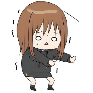 😱 emoji Худи-тян @nyasticks Telegram sticker 19 of 41
