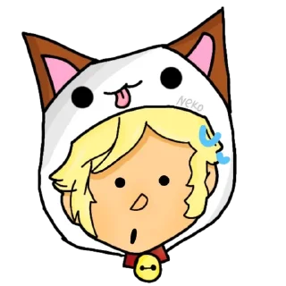 😓 emoji Неко Telegram sticker 6 of 39