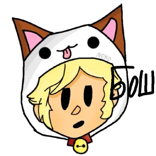 🙄 emoji Неко Telegram sticker 15 of 39