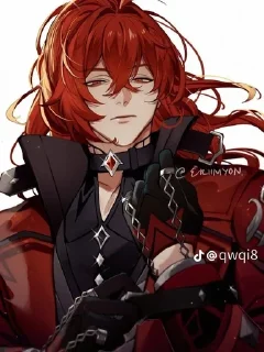 🌟 emoji Дилюк -> @animebotsa Telegram sticker 2 of 21