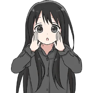 👂 emoji Аниме тян 2 @Nyasticks Telegram sticker 17 of 41