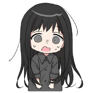 😱 emoji Аниме тян @Nyasticks Telegram sticker 7 of 41