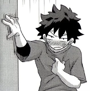 😳 emoji Izuku☺ Telegram sticker 19 of 49