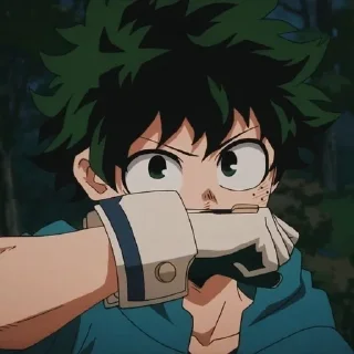 💚 emoji МИДОРИЯ ИЗУКУ/ДЭКУ @bokunha Telegram sticker 11 of 105