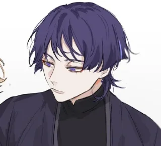 🌟 emoji scaramouche art:liann1009 Telegram sticker 24 of 50