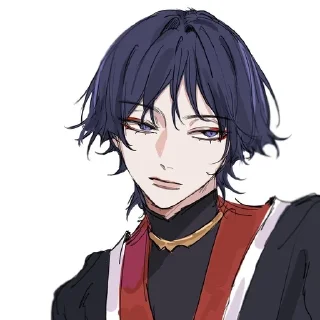 💋 emoji scaramouche art:liann1009 Telegram sticker 7 of 50