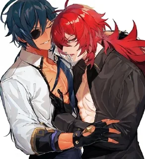 🖤 emoji Кэйя+ Дилюк Топ Telegram sticker 18 of 62