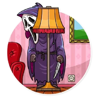 👀 emoji Scream @stickersb2b Telegram sticker 17 of 25