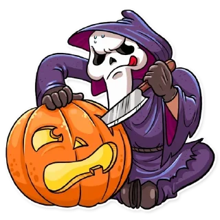 🎃 emoji Scream @stickersb2b Telegram sticker 20 of 25