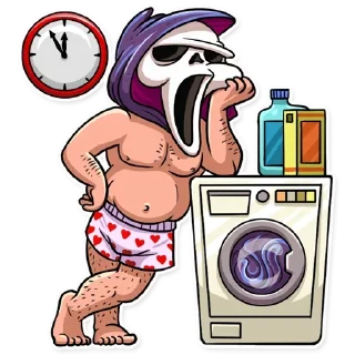 😐 emoji Scream @stickersb2b Telegram sticker 19 of 25